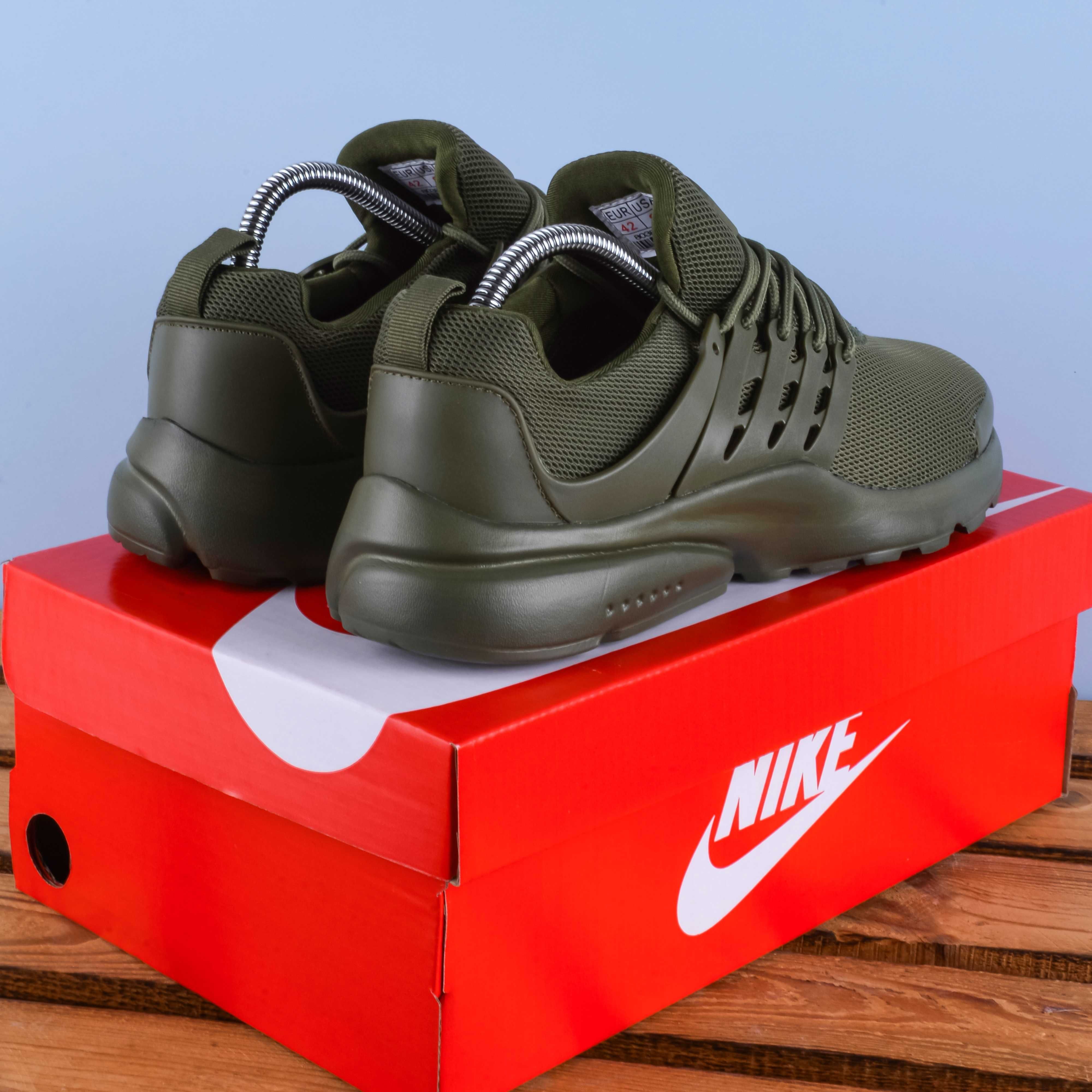 (1773) Чоловічі Кросівки у стилі Nike Presto колір хакі (41-45) найк