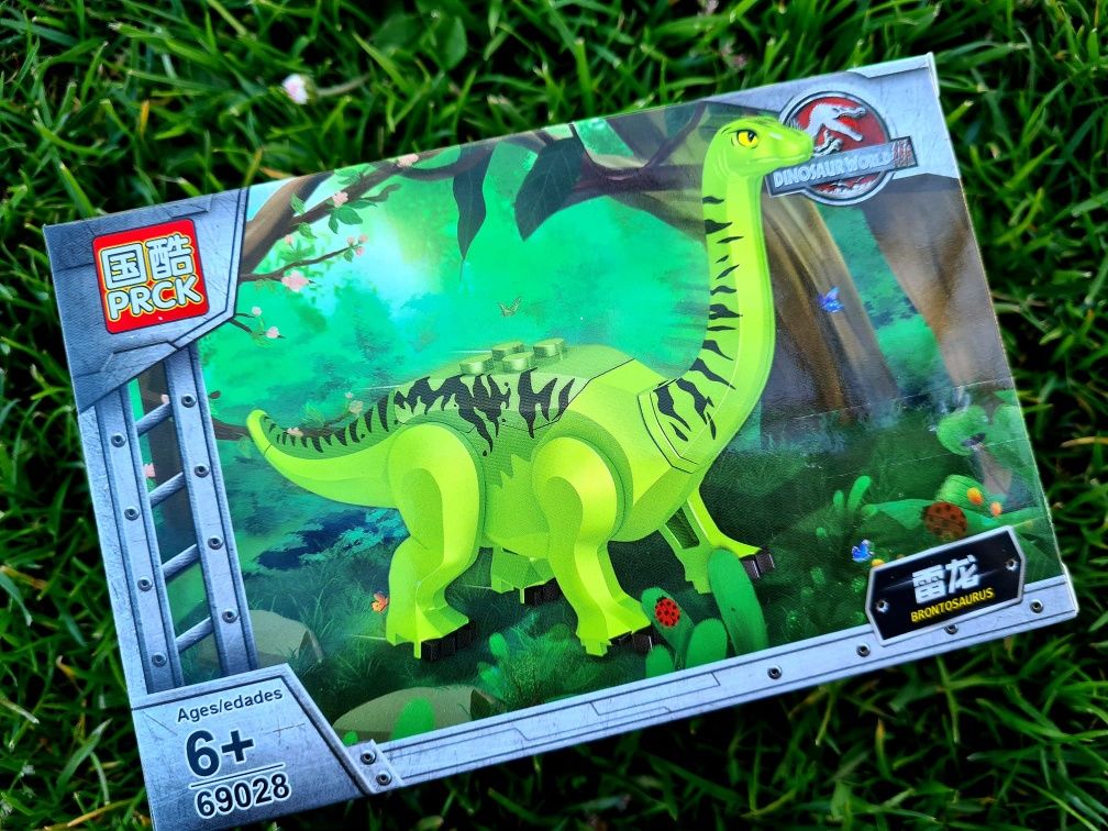 Nowy zestaw klocków klocki Dinozaury figurka - zabawki