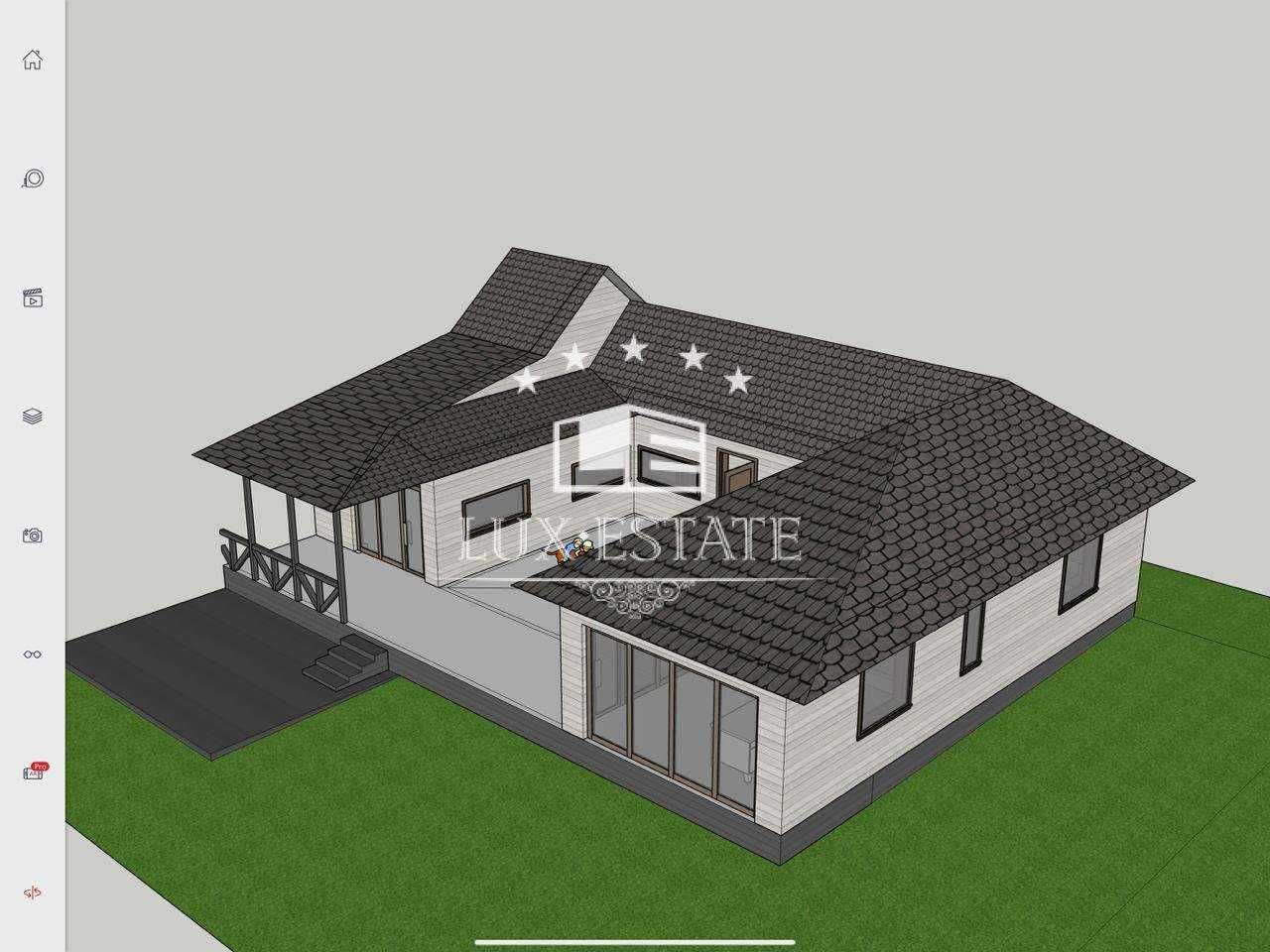 Цена снижена! Продажа 1 этажного дома 160м² с панорамным видом на Киев