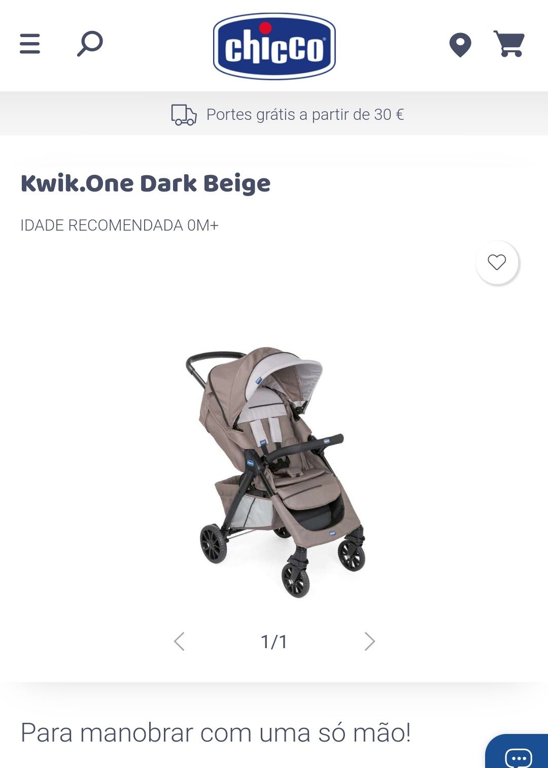 Kit chicco kwik one carro+ovo e redutor+base