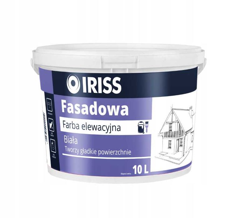 IRISS farba Fasadowa Elewacyjna 10L