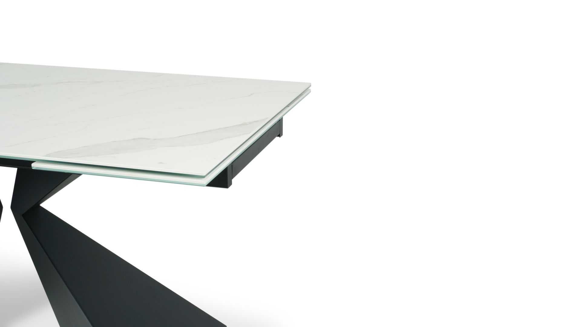 Stół ze spieku kwarcowego rozsuwany 160-240x100cm OSUNA