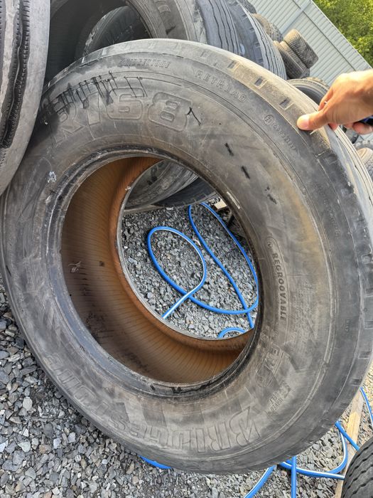 Шини 385/55 R22.5 Bridgestone 168 remix  причіп 2 шт