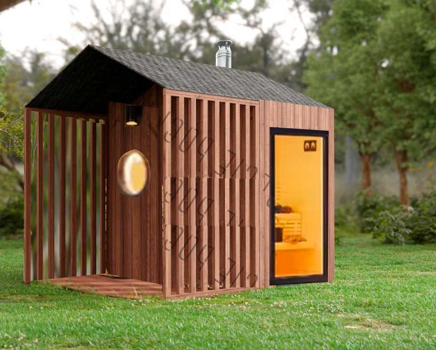 sauna ogrodowa nowoczesna