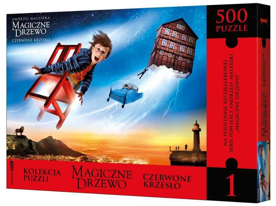 Puzzle 500 elementów Magiczne Drzewo Czerwone krzesło 500 el