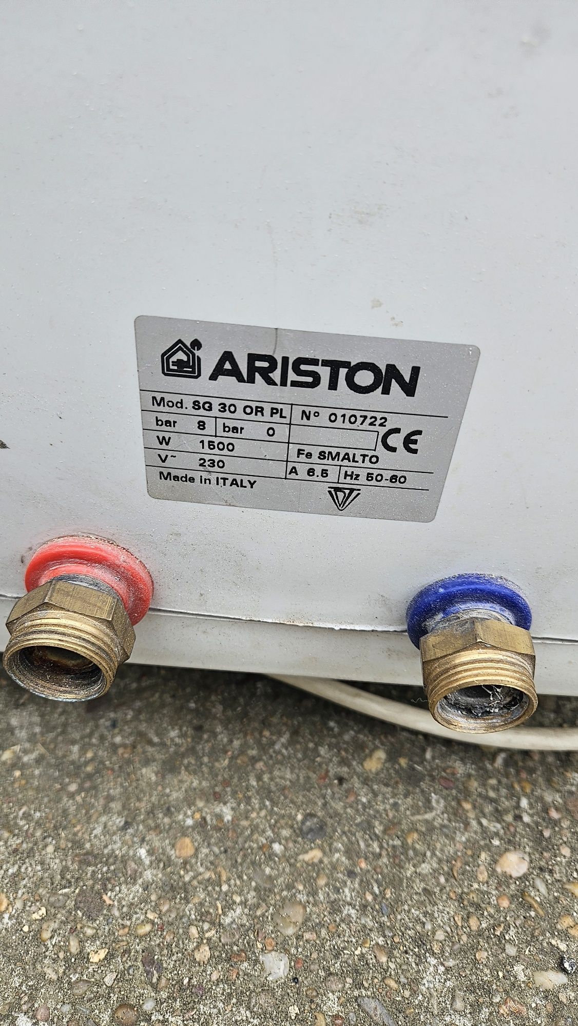 Bojler Pojemnościowy podgrzewacz do wody Ariston SG30ORPL