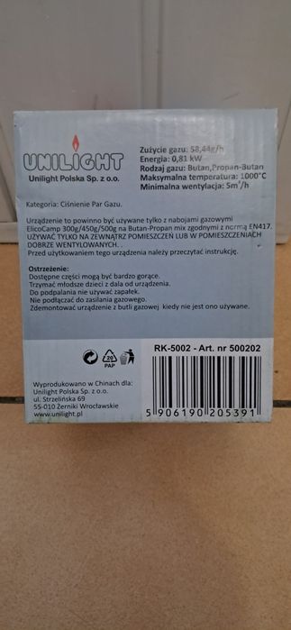 Palnik Gazowy Palnik Laboratoryjny Bunsena + Kartusz 300g