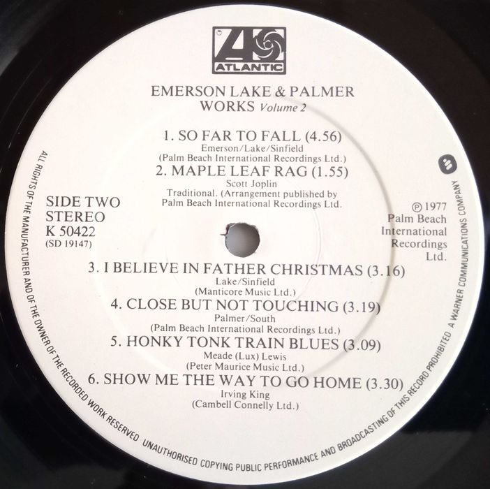 Emerson, Lake & Palmer - - - - - Works-Volume 2 - - - - - LP