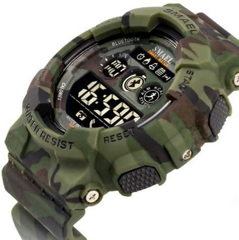 Электронные смарт часы военные армейские камуфляжные SMAEL 8013 SMART