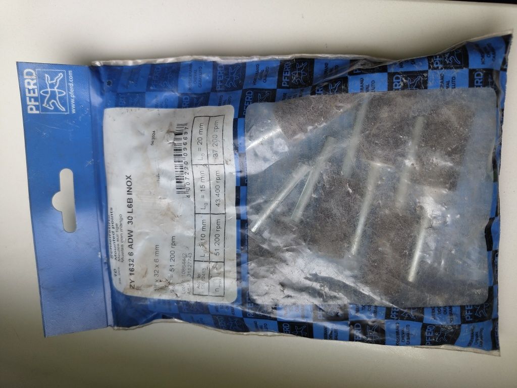 Ściernice trzpieniowe ZY 1632 6 ADW 30 L6B INOX