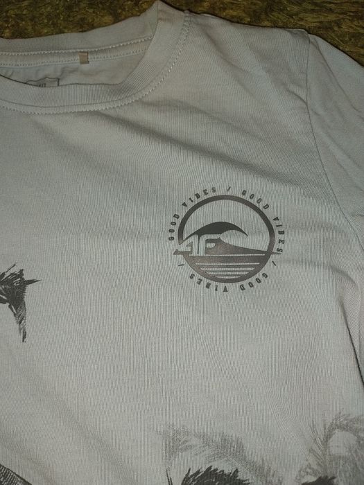 Koszulka 4F szaroniebieska dla chłopca