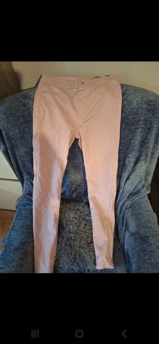 Jegginsy pudrowy róż