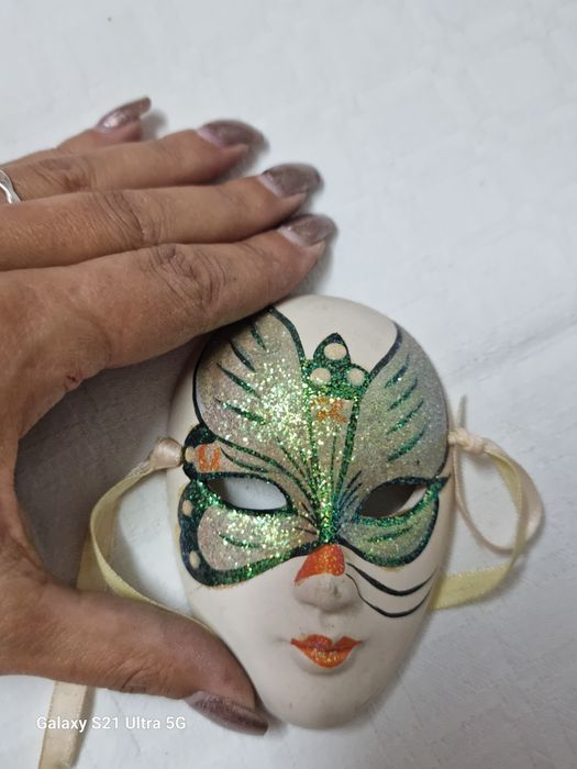 Máscara porcelana decorativa