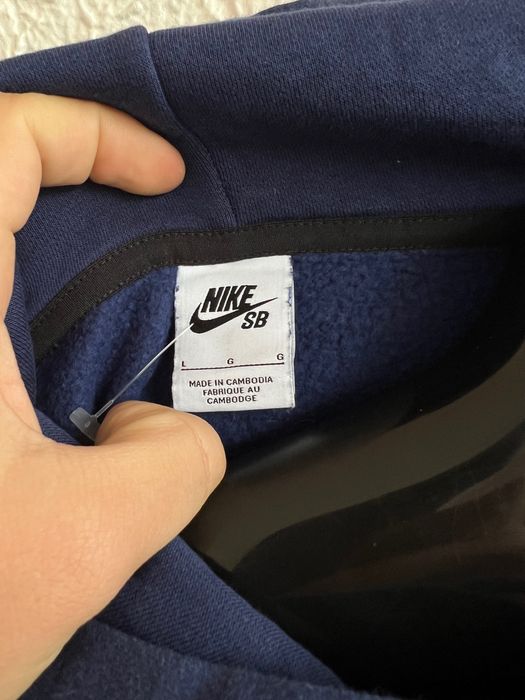 Худі Nike SB cort logo рM на флісі тепла кофта