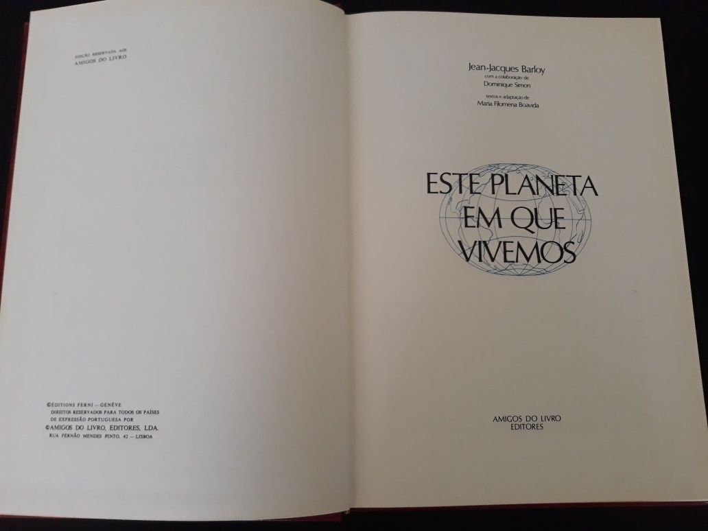 Livros "Este Planeta em que vivemos" todos 15 euros