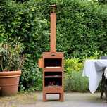 Grill Kominek ogrodowy piec do pizzy , stal Corten Blumill NL.