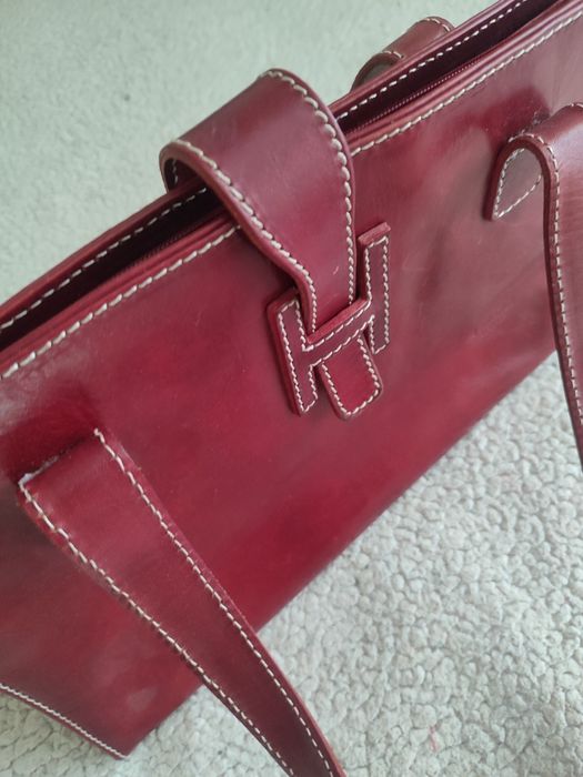 Дуже якісна шкіряна жіноча сумка із Італії