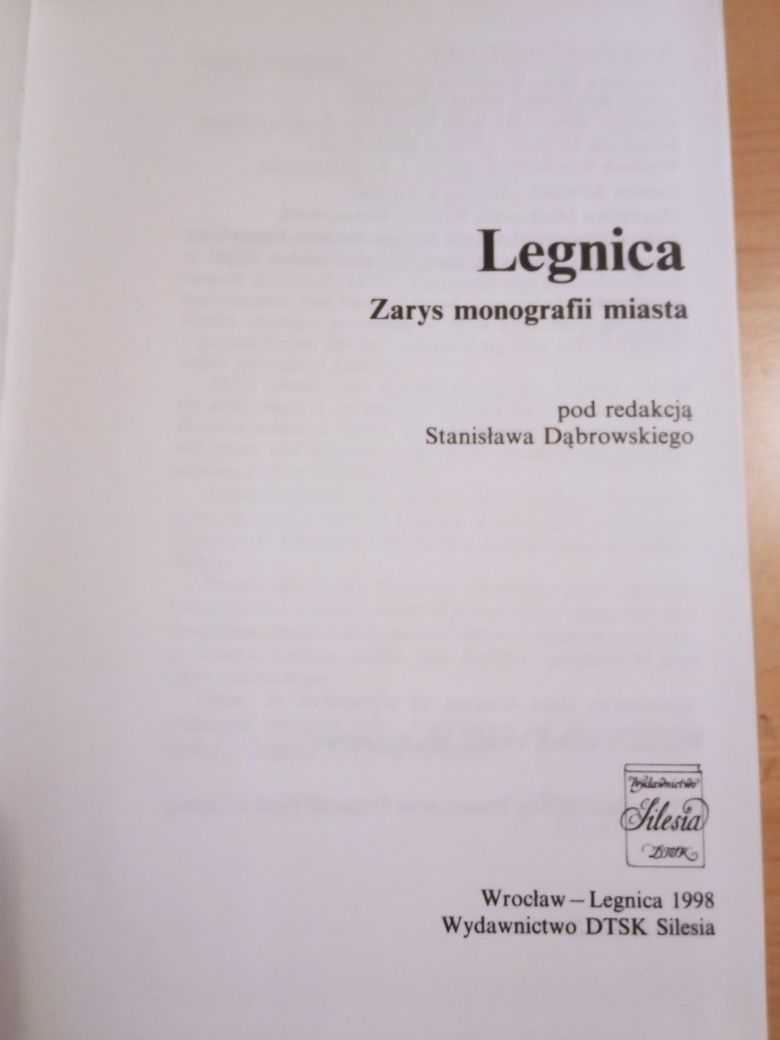 Książka Legnica, Monografia miasta 1998