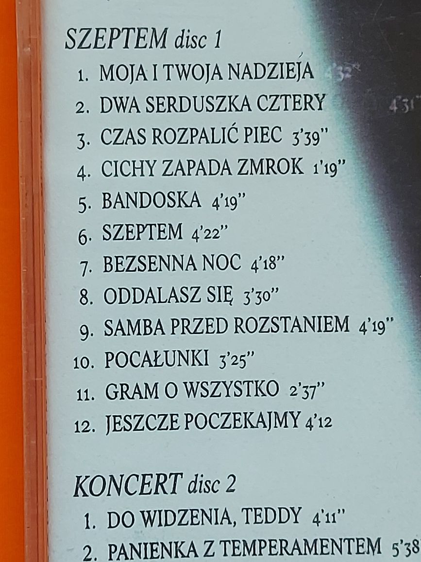 Płyty CD 2sztuki SZEPTEM Anna Maria Jopek 1998rok