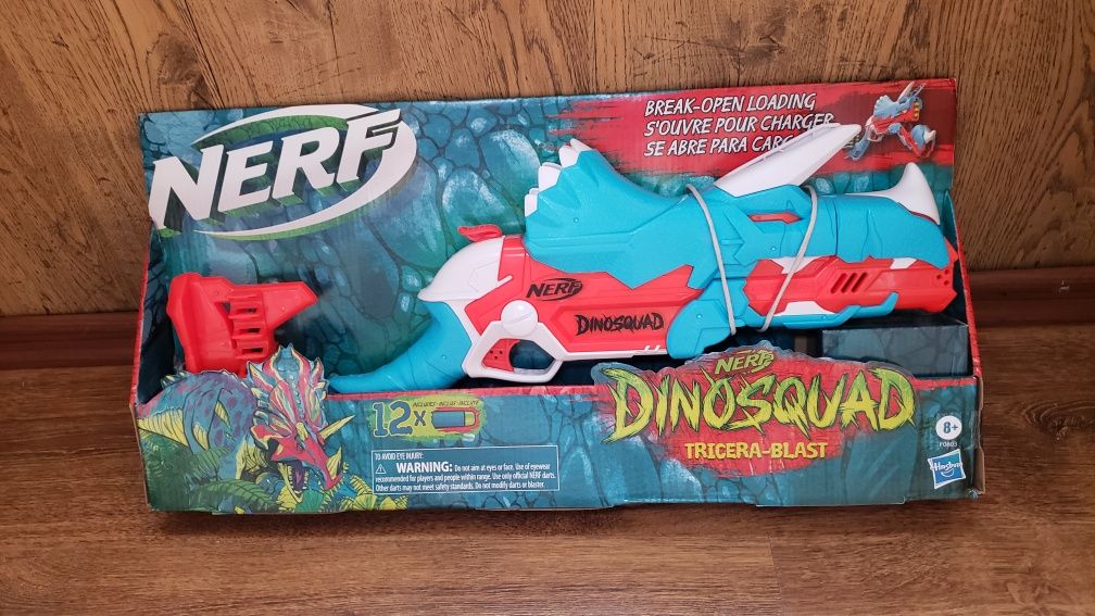 Бластер Nerf DinoSquad Тricera-Blast 12 патронів