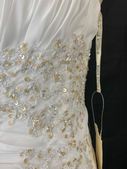 Nowa biała suknia ślubna Maggie Sottero 40 L na ślub w plenerze plaży