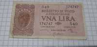 banknot Italia 1944 bezcyrkulacyjny oryginał