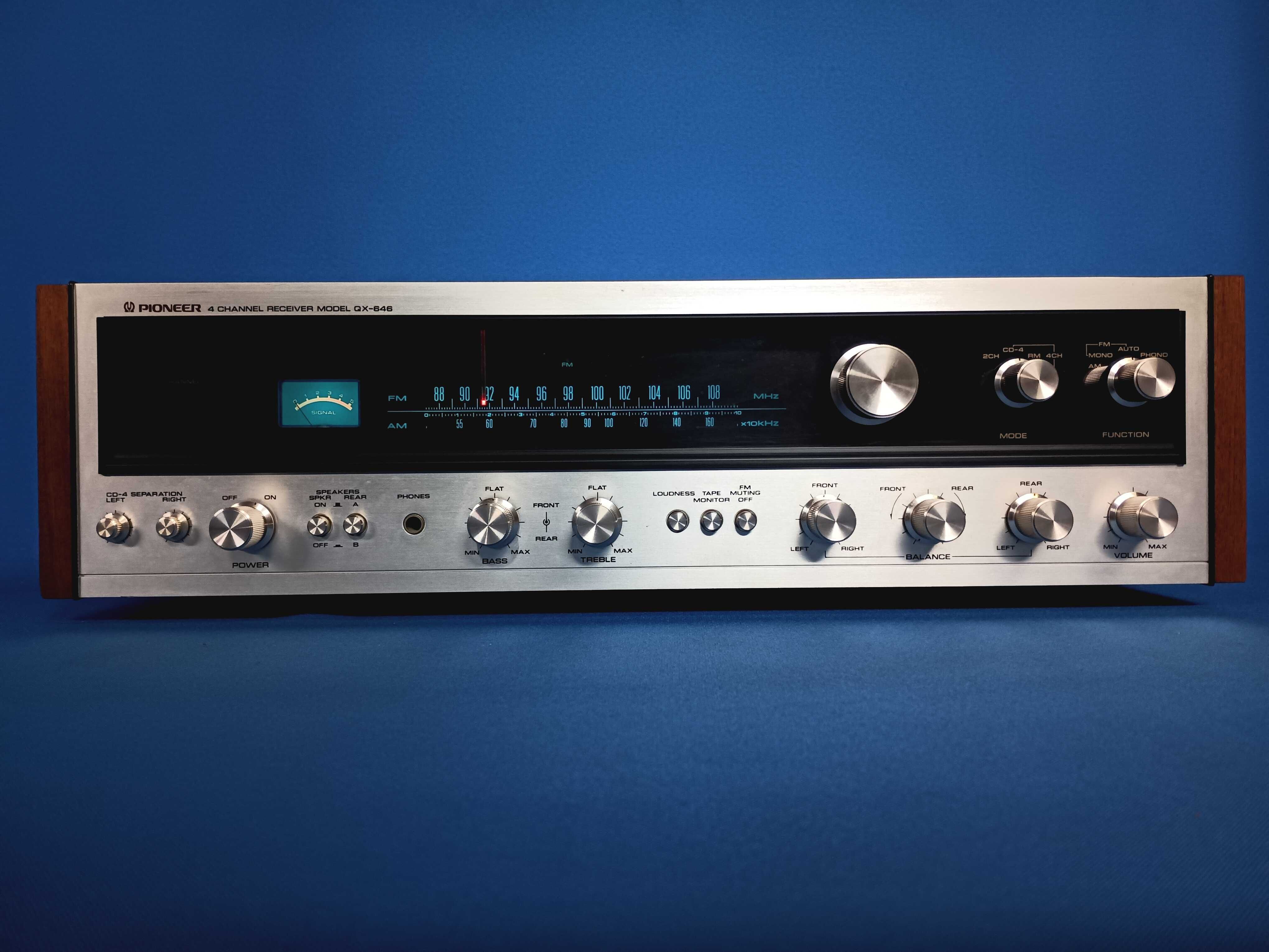 receiver quadrifônico PIONEER QX-646 + PIONEER CT-F6161