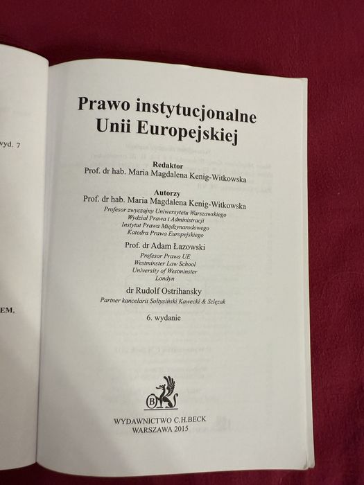 Prawo instytucjonalne Unii Europeskiej