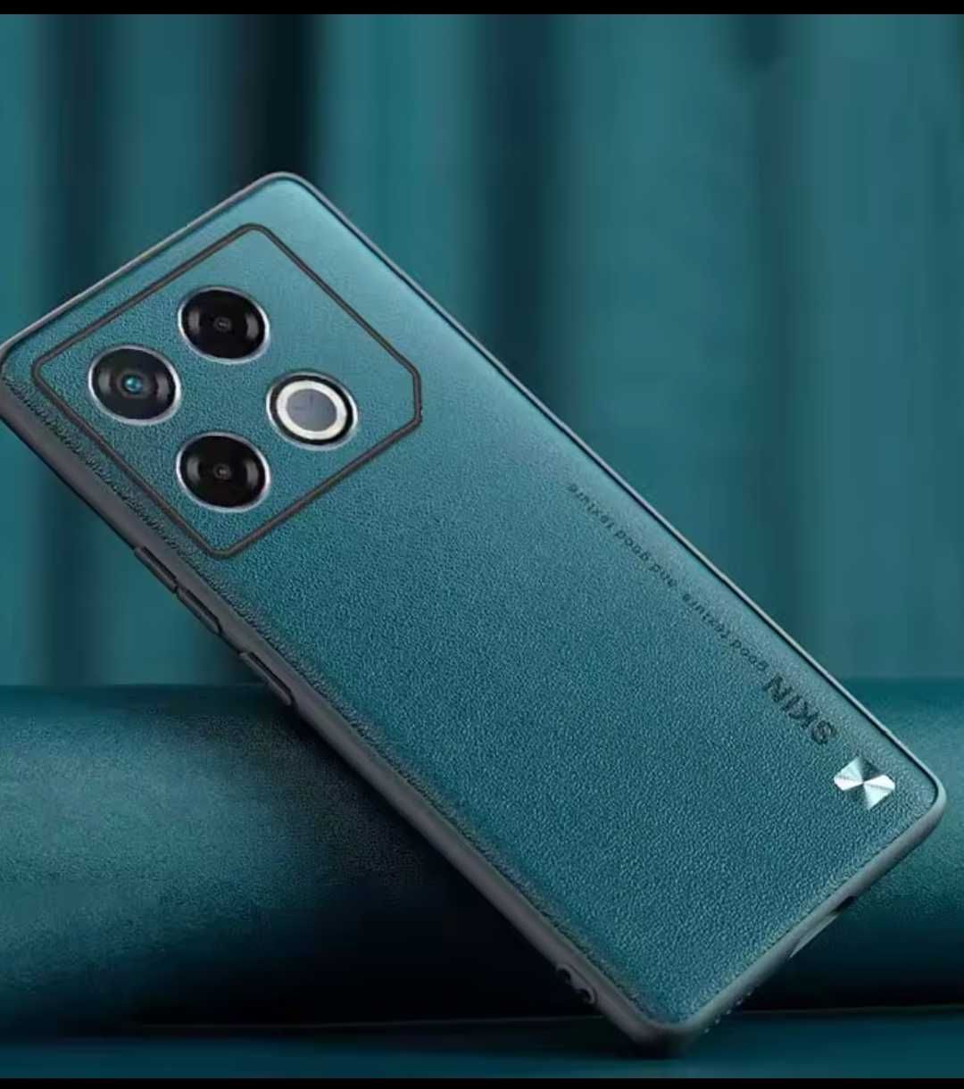 Шикарный чехол кожа+ударопрочный силикон на  Infinix GT 20 Pro