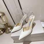 Szpilki buty na wysokim obcasie Jimmy Choo, skora od reki 38 r