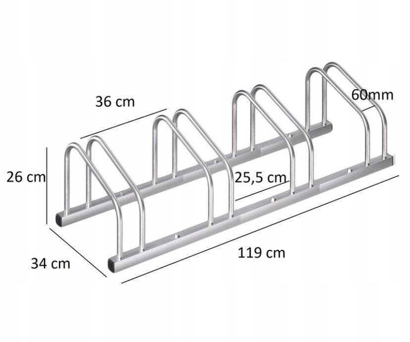 Stojak parking rowerowy na rower 4 rowery
