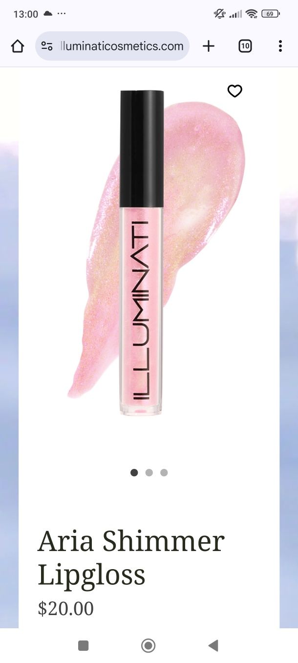 Błyszczyk Illuminati Aria Shimmer Lipgloss