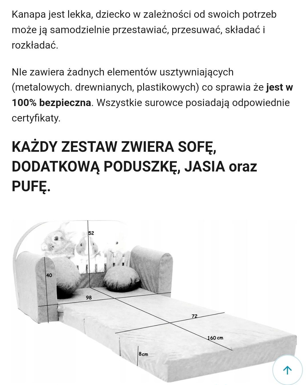 Dwie Sofy piankowe rozkładane