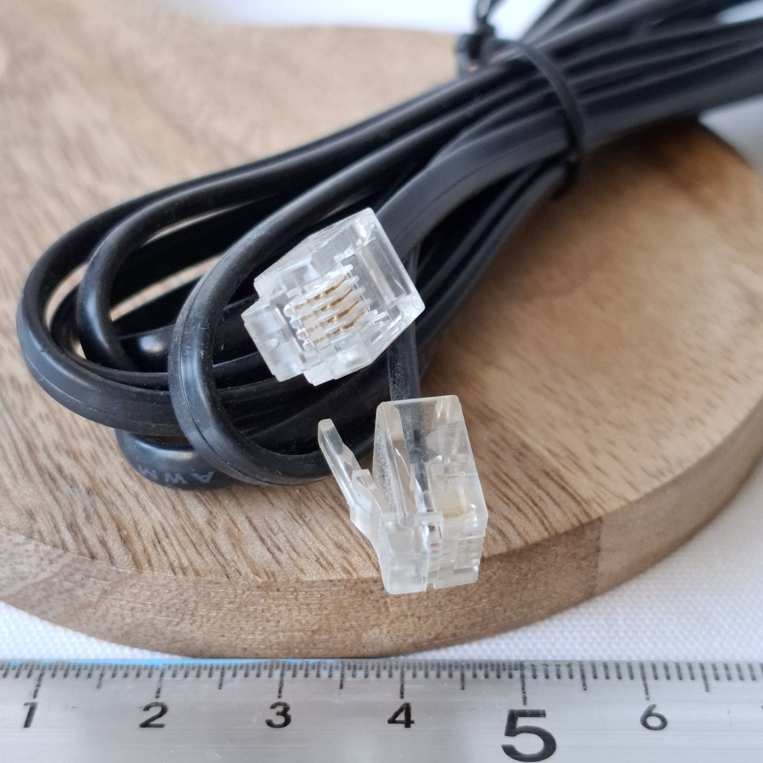 3 kable internet, telefon, drukarka