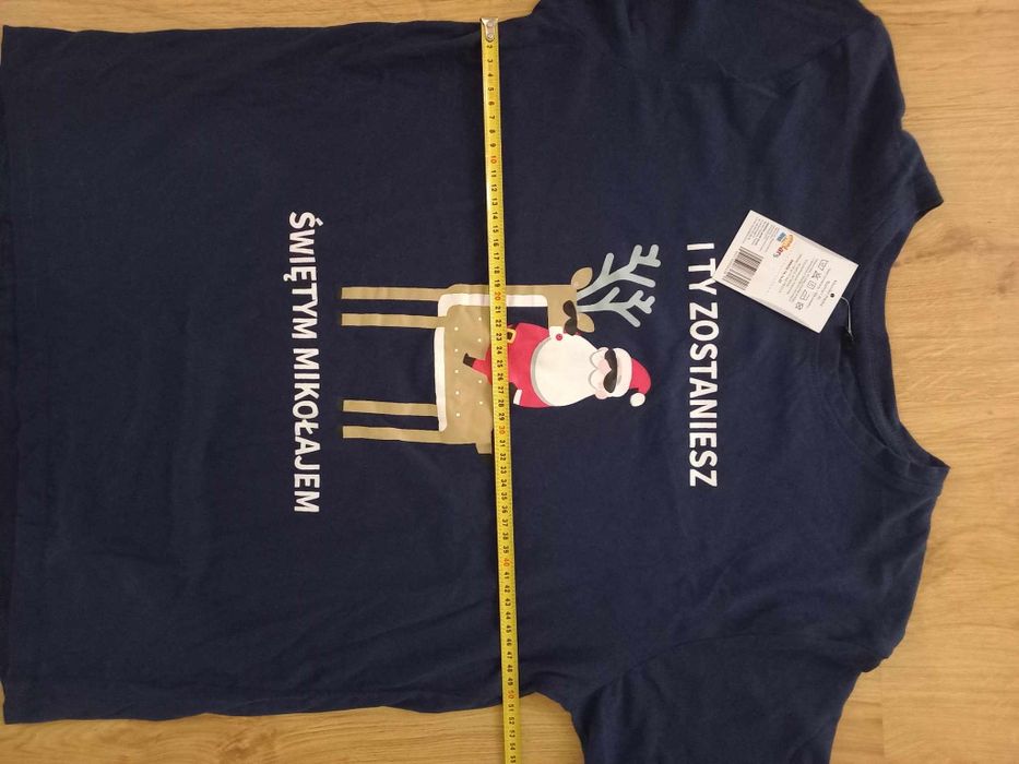 Koszulka t-shirt męska świąteczna L