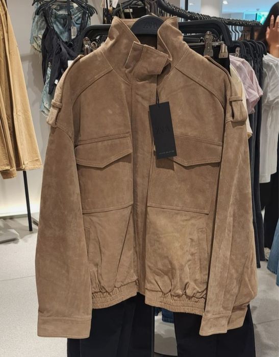 замшева куртка Zara 4341/770 ОРИГІНАЛ  В НАЯВНОСТІ S