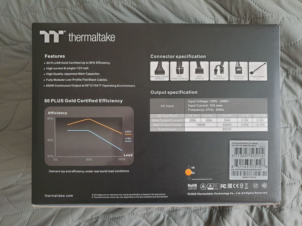 Thermaltake tough power GF 650W