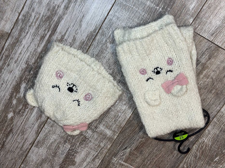 GEORGE новый набор шапка и шарфик на девочку 4-8 лет