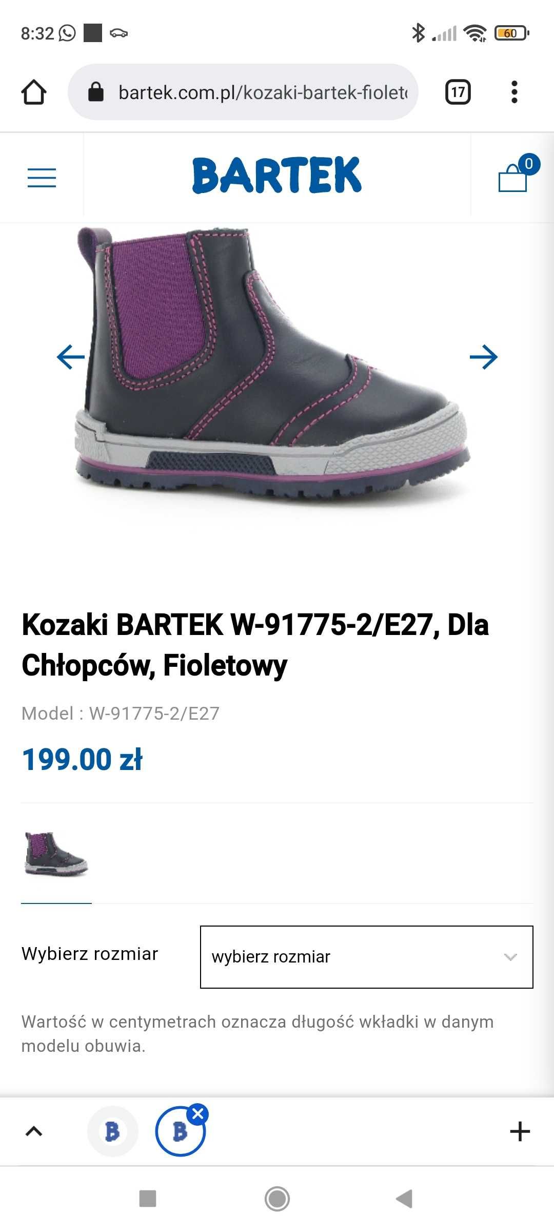 NOWE buty firmy Bartek dla dziewczynki 24