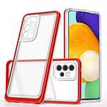 Clear 3in1 etui do Samsung Galaxy A33/5G żelowy pokrowiec z ramką czer