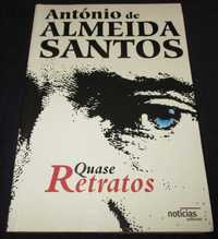 Livro Quase Retratos Almeida Santos autografado