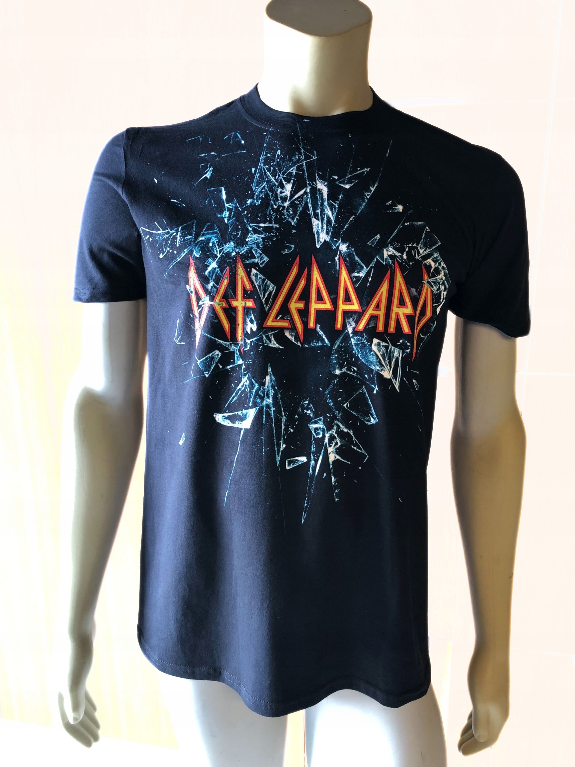 T-shirt koszulka rockowa czarna def leppard 2015 tour M