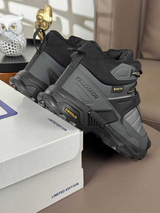 !ХУТРО! Salomon X Ultra 4 Mid (Gore-Tex) Grey/Black 41 42 43 44 45 46