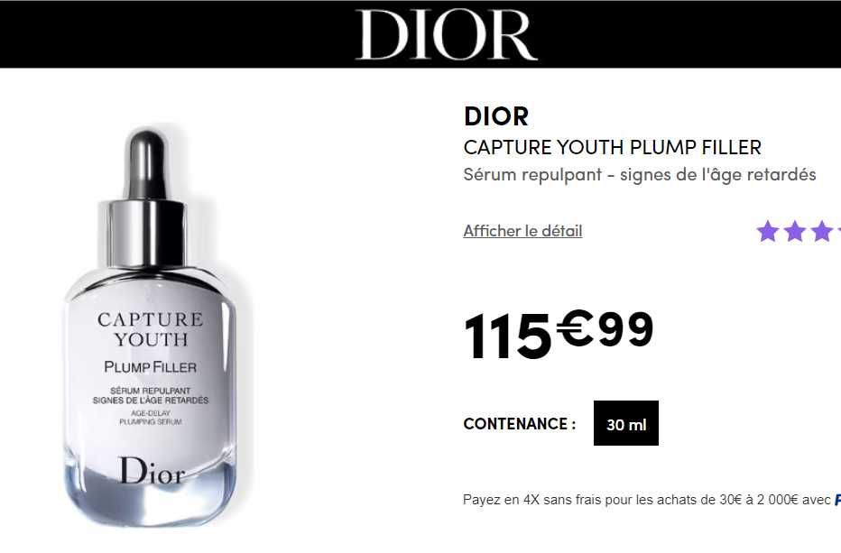 Сироватки для обличчя в асортименті dior Capture Youth