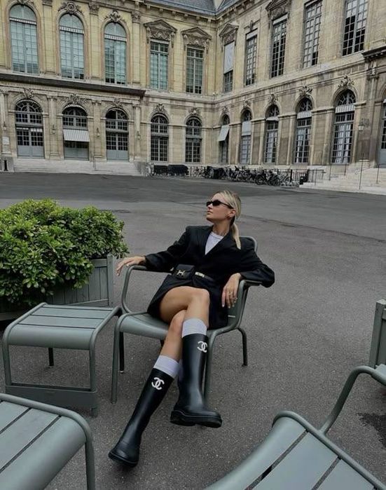 Резинові гумові чоботи Chanel 36, 39, 40