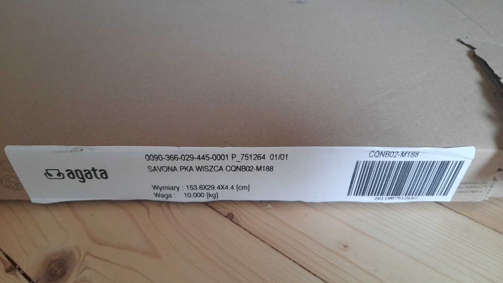 sprzedam półkę savona czarna połysk