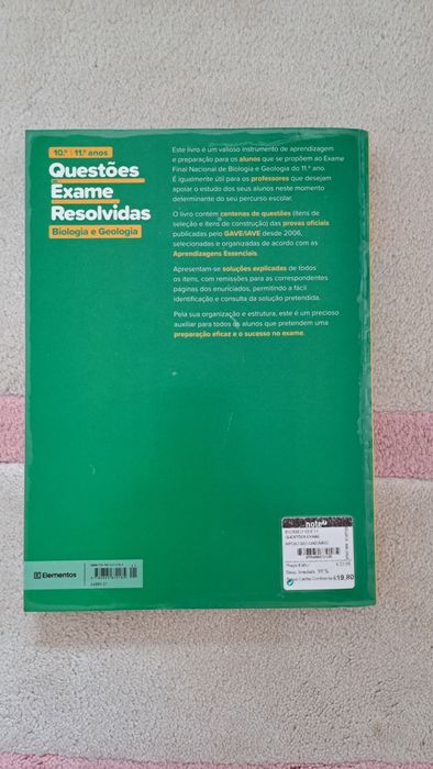 Questões Exame -  Biologia e Geologia, NOVO