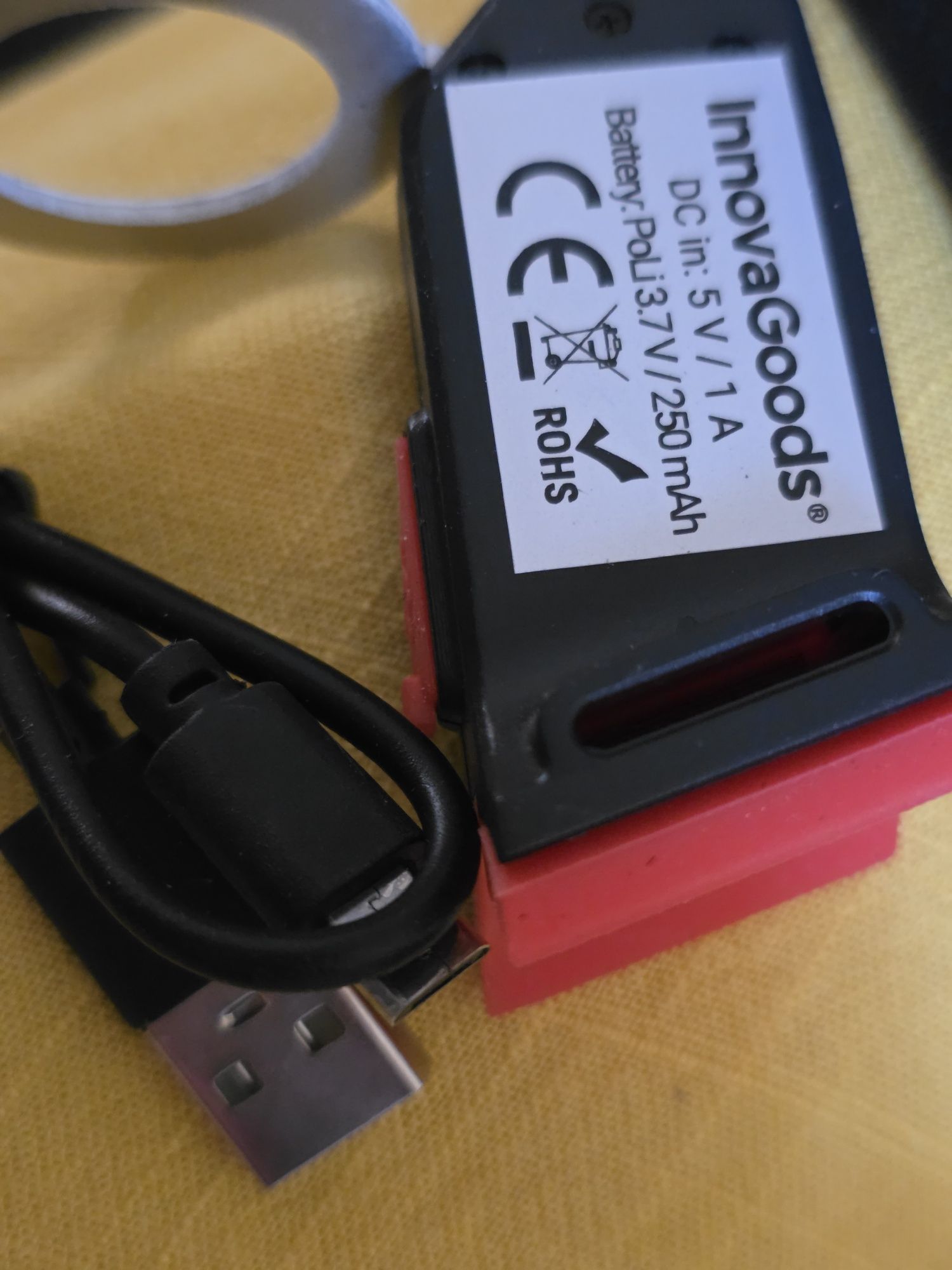 Luz vermelha led para bicicleta, trotinete