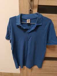 Niebieska męska koszulka polo w rozmiarze M