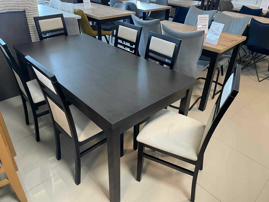 (56WN) Stół rozkładany + 6 krzeseł, nowe wyprzedaż 1099 zł